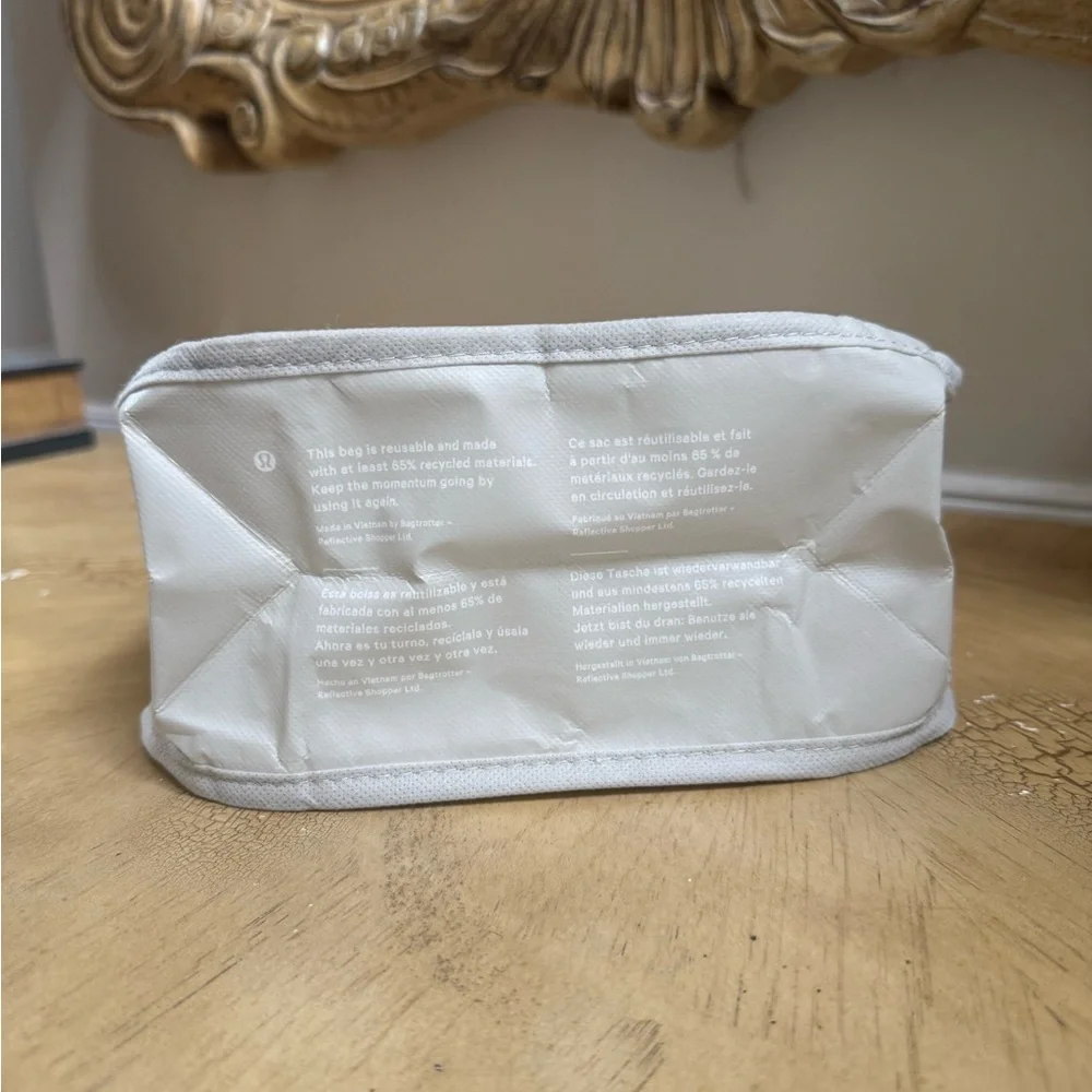 Lululemon Athletica White Reusable Shopping Bag
